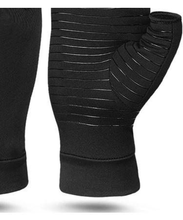 Gants D'arthrite Compression en Cuivre Compression en Treillis 360 L gers et Respirants Gants sans Doigts en Cuivre Inject lastiques et Antid rapants Tailles Multiples pour Hommes et Femme Noir L (for 7 10in Ankle Joint) - Buy Online on GoSupps.com