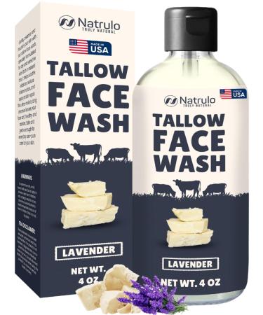 Beef Tallow Soap All Natural Grass Fed Tallow Face Wash Moisturizing, Exfoliating Face Cleanser Great for Eczema, Dry, Itchy, Sensitive Skin Handcrafted Bath Soap for Adults, Kids, Made in USA