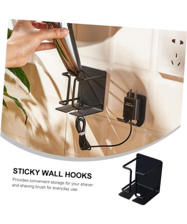 Buguuyo Self-Adhesive Razor Holder Shower Hooks - Durable Metal Carbon Steel Wall Hooks for Razors & Clothes Rack - Buy Online on GoSupps.com