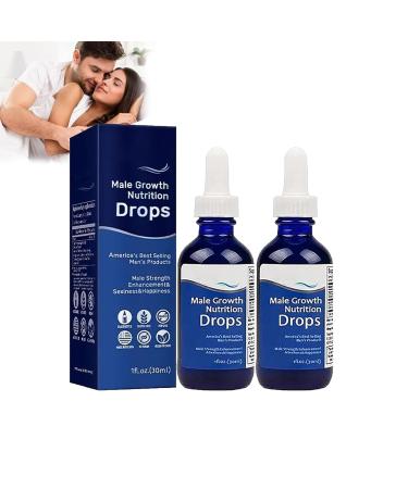 CHICKABOO Male Growth Nutrition Drops Blue Direction Benefit Drops for Men Blue Direction Drops for Men Labs Complex Men's Drops Mens Drops (2pcs)
