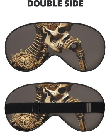 SSIMOO Skeleton Sleep Mask - Adjustable Breathable & Fashionable Eye Mask for Comfortable Sleep | International Shipping - Buy Online on GoSupps.com