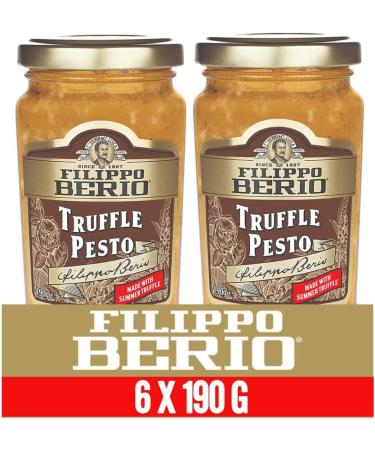 FILIPPO BERIO Truffle Pesto Italian Black Truffle Pesto Pasta Sauce 190g (Pack of 6) - Buy Online on GoSupps.com