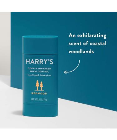 Harry's Extra-Strength Antiperspirant - Odor & Enhanced Sweat Control Deodorant for Men- Redwood 2.5 Ounce (Pack of 6) Extra-Strength Antiperspirant Redwood - Buy Online on GoSupps.com