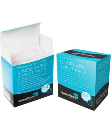 64pcs Underarm Sweat Pads - Fight Excessive Sweating and Stains - Disposable Cotton Pads (32 pairs) - Buy Online on GoSupps.com