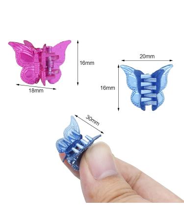 EAONE 50-Piece Butterfly Hair Clips Set for Girls and Women - Metallic Color Hair Accessories in Cute Mini Clips - Ideal for 90s and 2000s Style - Includes Storage Box - Buy Online on GoSupps.com