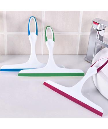 Squeegee for Shower Glass Door & Car Windows - Handheld Rubber Glass Squeegee 3-Pack with Hanging Hole - Multifunctional Cleaning Tool - Buy Online on GoSupps.com