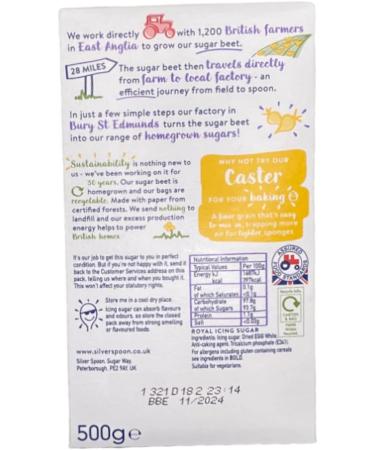 Bakers Street Silver Spoon Royal Icing Sugar 500g - Premium Powdered Sugar - Buy Online on GoSupps.com