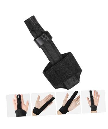 VANZACK Thumb Brace - Adjustable Hand Stabilizer & Mallet Straightener | Fitness Support 24.5x19.5cm Black - International Shipping Available - Buy Online on GoSupps.com