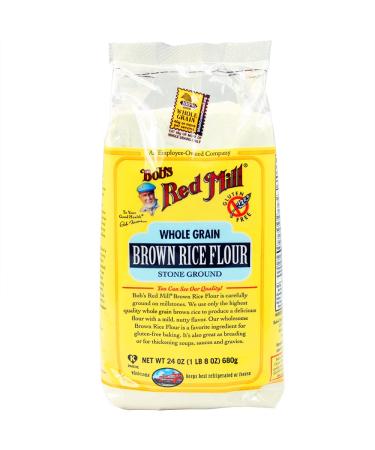 Bob's Red Mill Brown Rice Flour Whole Grain 24 oz (680 g) - Buy Online on GoSupps.com