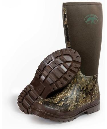 Duck Commander Rubber Men's Hunting Boot | Waterproof & Lightweight Camo Boots | Durable Neoprene Material | Rubber Sole for Traction | 11 Canteen/Realtree Timber - Buy Online on GoSupps.com