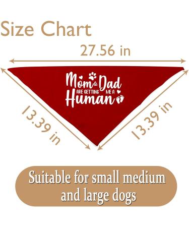 JXGZSO 1 Piece Pregnancy Announcement Dog Bandana Baby Announcement Pregnancy Reveal Gift (Mom & Dad are GETTING CA) - Buy Online on GoSupps.com