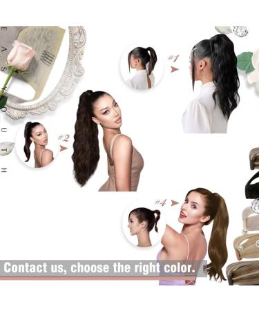 Easyouth Real Hair Ponytail Extensions Medium Brown 12 Inch 70g - Invisible 4-Pony #4 Human Hair Extensions - Buy Online on GoSupps.com