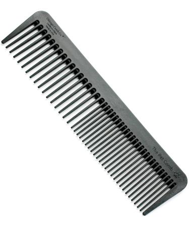 Chicago Pet Comb, Large Size for Long or Thick Fur, Gentle and Smooth, Made in USA, Dogs and Cats, Carbon Fiber, Graphite Black