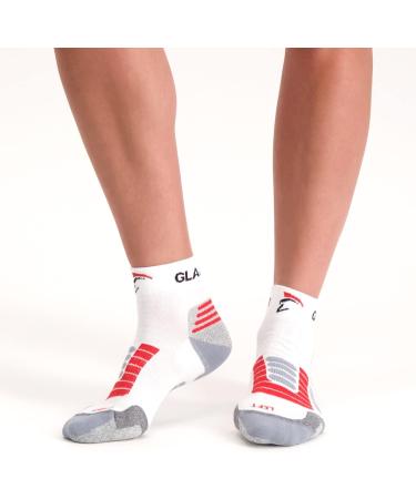 Gladiator Sports Compression Socks - Premium Comfort for Athletes | Available in White & Black - Buy Online on GoSupps.com