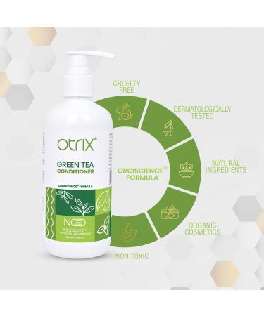 O.trix Green Tea Conditioner | Paraben-Free | Nourish & Enhance Shine for All Hair Types | 300ml for Men & Women - Buy Online on GoSupps.com