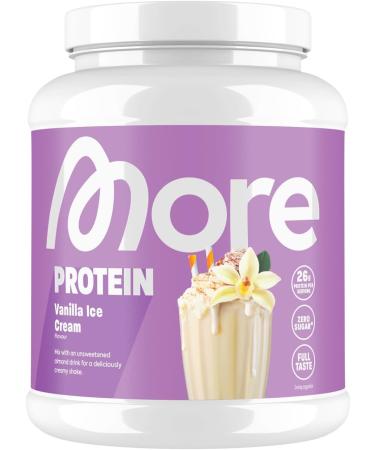 More protein vanilla ice cream 600 g mix of whey concentrate and casein ideal for building and maintaining muscle with lactase tested quality -made in germany vanilla ice cream 600 g (1 Pack)