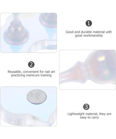SOLUSTRE 1 Set Nails Press on Nail Stand Press on Nail Holder Nail Supplies for Beginners Nail Stands for Press on Nail Art Kits Fake Nail Stand Nail Painting Stand Acrylic Magnetic Suite - Buy Online on GoSupps.com