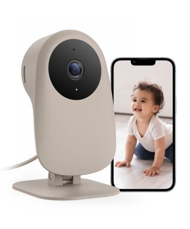 Nooie Baby Monitor with Crying Detection, Camera and Audio 1080P Night Vision Motion and Sound Detection 2.4G WiFi Home Security Camera for Baby Nanny Elderly and Pet Monitoring, Works with Alexa