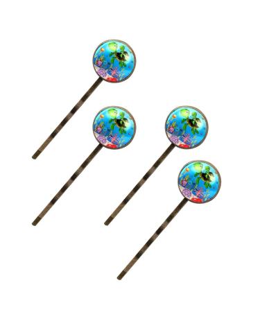4PCS Handmade Women's Hair Accessories Set - Turtle, Crab, Tropical Fish, Coral Bobby Pins - Girls Headwear Clip Collection Color16020 - Buy Online on GoSupps.com