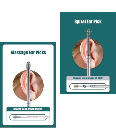 Stainless Steel Ear Wax Removal Kit - Thorough Earwax Remover (13pcs) - Buy Online on GoSupps.com
