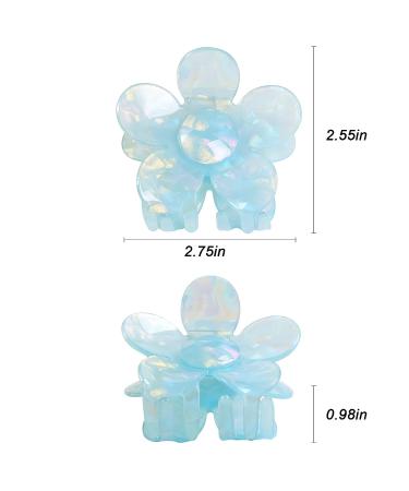 Mistofu Flower Claw Clip for Thick Hair - Big Cute Hair Accessory for Women & Girls | Perfect Gift (Flower 2) - Buy Online on GoSupps.com