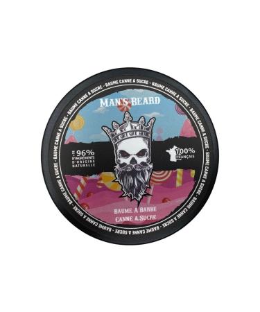 Man's Beard | Men's Beard Balm | Sugar Cane | Natural Ingredients Nourishing Beard Care | 100% Made in France | 90ml