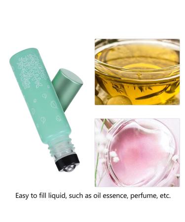 Buy 5pcs 10ml Printed Glass Roller Bottles - Essential Oil Sample Bottles for Travel & Massage | International Shipping Available - Buy Online on GoSupps.com