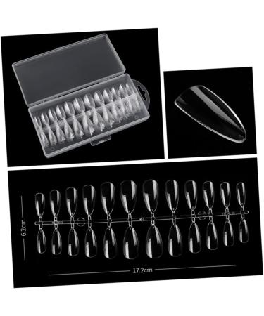 POPETPOP 3 Boxes Artificial Nail Tips Fake Nail Tips Artificial Nails Cover Fingernail Tips Coffin Artificial Tips Nail Decals False Nails Stickers Tip Stiletto Nails Full Cover France Oval - Buy Online on GoSupps.com