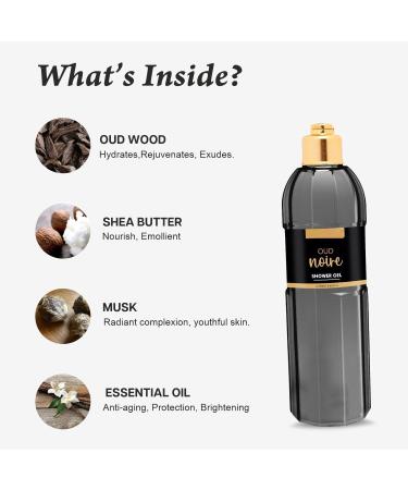  G n rique UK Oud Noir (Black Oud) Shower Gel - Body Wash for Men and Women Unisex - Gentle Cleansing (Pack of 2) - Buy Online on GoSupps.com