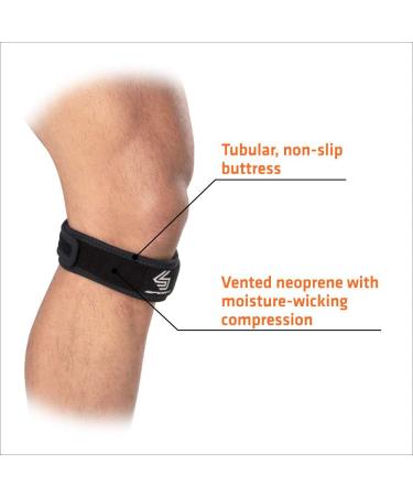 Shock Doctor PRIME Knee Brace Patella Strap - Pain Relief & Support for Sports, Running, and Recovery - Buy Online on GoSupps.com