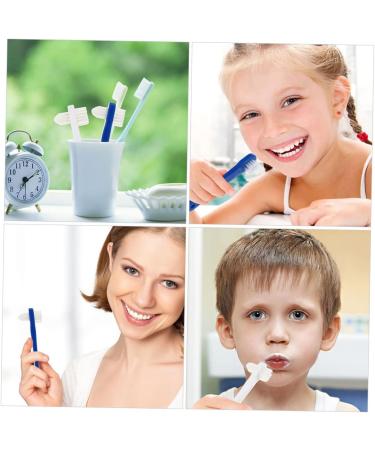 Partykindom 18-Piece Double-Headed Toothbrush Set for Travel & Camping | Prosthesis & False Teeth Cleaner - Buy Online on GoSupps.com