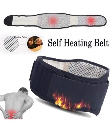 Adjustable Self-Heated Magnetic Field Therapy Back Massage Band - Health-Fitting Lumbar Support Belt for Waist & Abdominal (Black M) - International Shipping Available - Buy Online on GoSupps.com