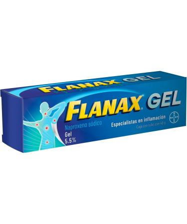 Flanax Gel 5.5% by Bayer - Naproxeno Sodico Gel for Muscle Inflammation - Buy Online on GoSupps.com