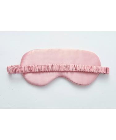 K meet Q Silk Sleep Mask for Men and Women - Luxury Elastic Strap Covered with Silk - Pink Pattern B - Buy Online on GoSupps.com