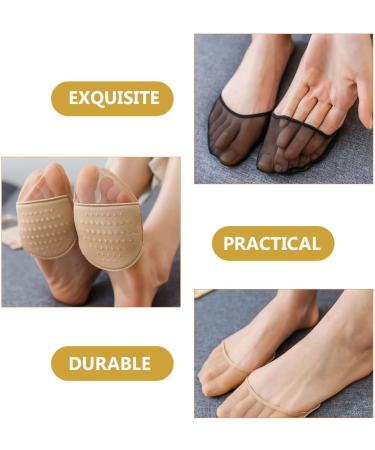 minkissy 12 Pairs Half Socks Toe Socks for Heels Heel Pads for High Heels Compact Forefoot Pads Metatarsal Pads Women Topper Liner Socks Toe Covers Protector Silicone Breathable Women's - Buy Online on GoSupps.com