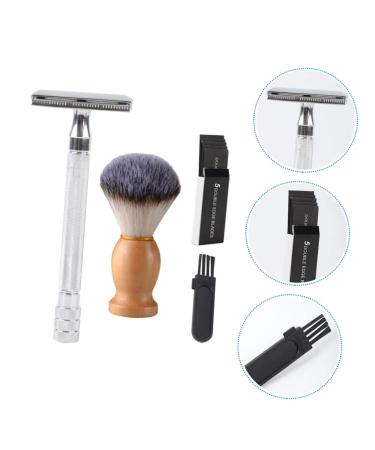 Ipetboom Manual Shaver Set - Grooming Tool Kit for Men | Old Style Shaving Brush & Beard Razor Combination - Buy Online on GoSupps.com
