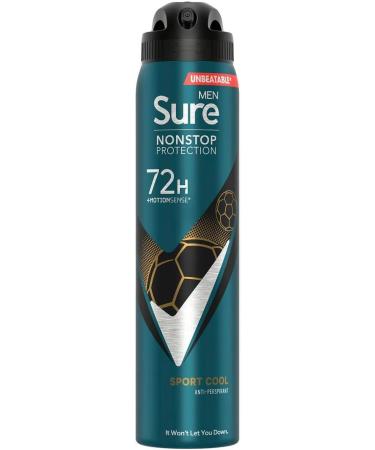 Sure Sport Cool Anti-perspirant 72h Protection 250ml 6-pack - Buy Online on GoSupps.com