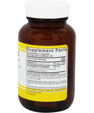 Natural Sources All Thymus 60 Capsules - Supports Immune Health & Well-being - Buy Online on GoSupps.com