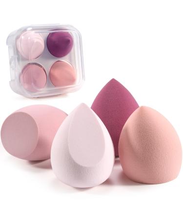 Cheerhom 4 PCs make -up sponge make -up sponge makeup sponge with storage box for liquid foundation powder sun protection and cream