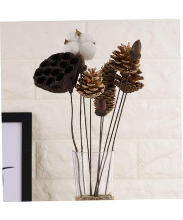 TEHAUX 10 Pcs Floral Flower Bouquet Artificial Pine Cone Bouquet Artificial Plants Diy Crafting Pinecones Branches Pinecones with Pine Floral Picks Mini Wreath Ornament Vase Autumn Bamboo As Shownx2pcs 50X5cmx2pcs - Buy Online on GoSupps.com