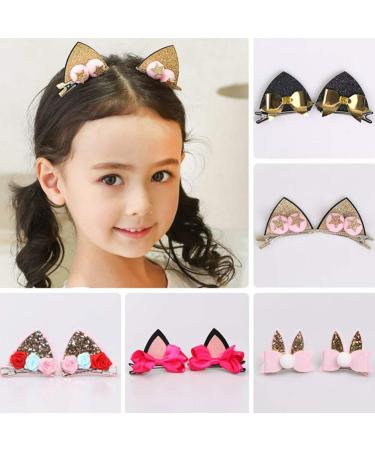 Lurrose 8 Pairs Cute Animal Ears Hair Clips - Sequin Alligator Clip Cosplay Accessories for Easter & Halloween Parties - International Shipping Available - Buy Online on GoSupps.com
