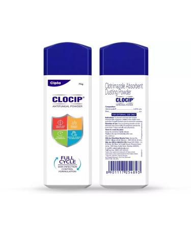 Clocip Dusting (Powder) (100gm) - by Exportmart White