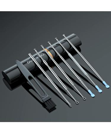 7in1 Stainless Steel Ear Pick Ear Wax Removal Kit with Lipstick Case - Silver - Buy Online on GoSupps.com