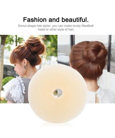 3 Piece Ring Style Donut Bun Maker Set - Large, Medium, Small (White) | Women Chignon Doughnut Shaper Hair Bun Maker - Buy Online on GoSupps.com