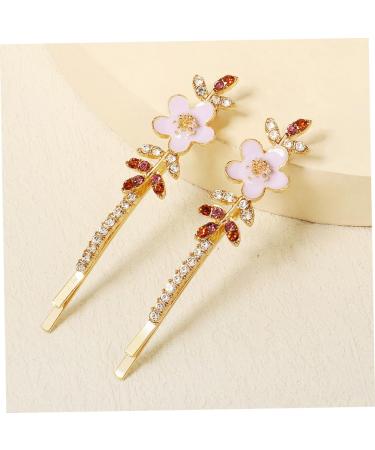 MAGICLULU 1 Pair Rhinestone Flower Hair Clip Rhinestone Barrettes Decorative Hairpins Hair Barrettes Hair Accessories Rhinestone Hair Clips Hair Clips for Rhinestone Bobby Pin - Buy Online on GoSupps.com