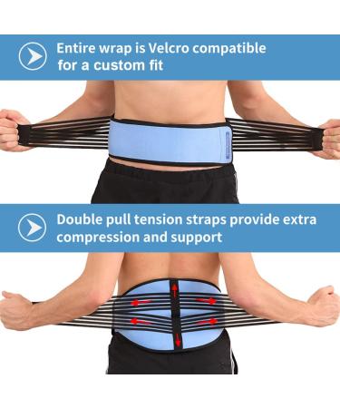 Comfpack Ice Pack for Back Pain Relief - Reusable Hot Cold Compress Back Ice Wrap | 2 Packs for Lower Back Pain, Sciatica, Injuries & Surgery - Buy Online on GoSupps.com
