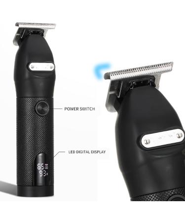 Pro Hair Clipper - High Power Electric Shaver with LCD Rechargeable Metal Clipper (Gold with Box) | International Shipping - Buy Online on GoSupps.com