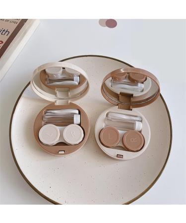 NFEGSIYA Contact Lens Container - 1-Piece Gray Cosmetic Case with Mirror | Durable & Sustainable Design for Lens Care - Buy Online on GoSupps.com