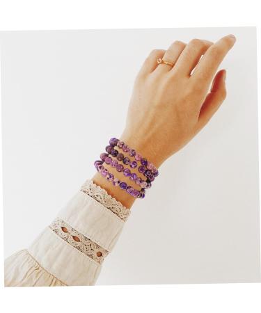 EXCEART 2pcs Christmas Beads Beaded Decor Stone Bead Bracelet Beads Jewelry for Jewelry Making Bead Jewelry Stone Bracelet Stone Jewelry Round Beads Emperor Stone Necklace Purple Purple 0.60X0.60X0.60CM - Buy Online on GoSupps.com