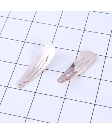 50Pack Hair Barrettes Hair Clips No Slip Metal Hair Snap Clips for Girls and Women 2 Inch/ 50mm (Rose Gold) - Buy Online on GoSupps.com